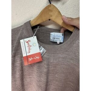 Snowflakes Pure Wool Short Sleeve Knit‎ Sweater Women's Size 36 NWT